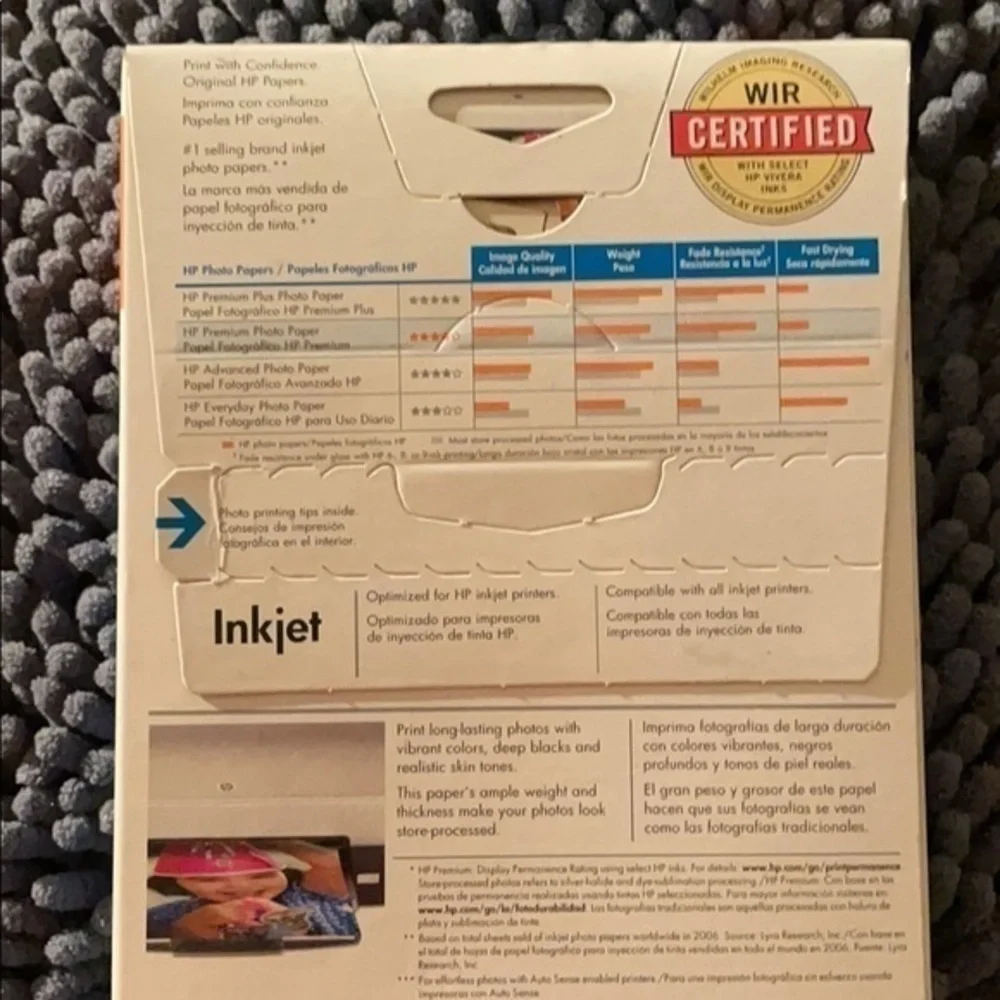 HP Premium Photo Printer Picture Paper NEW 100 sheets